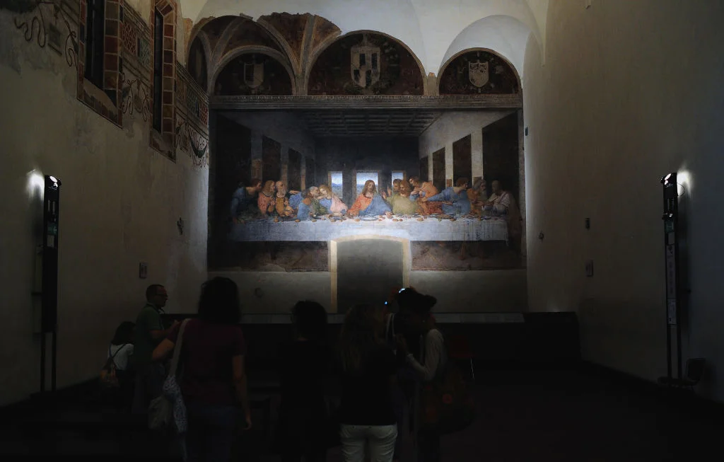 Leonardo Da Vinci Prime Idee Per l'Ultima Cena' Exhibition Press Preview In Milan